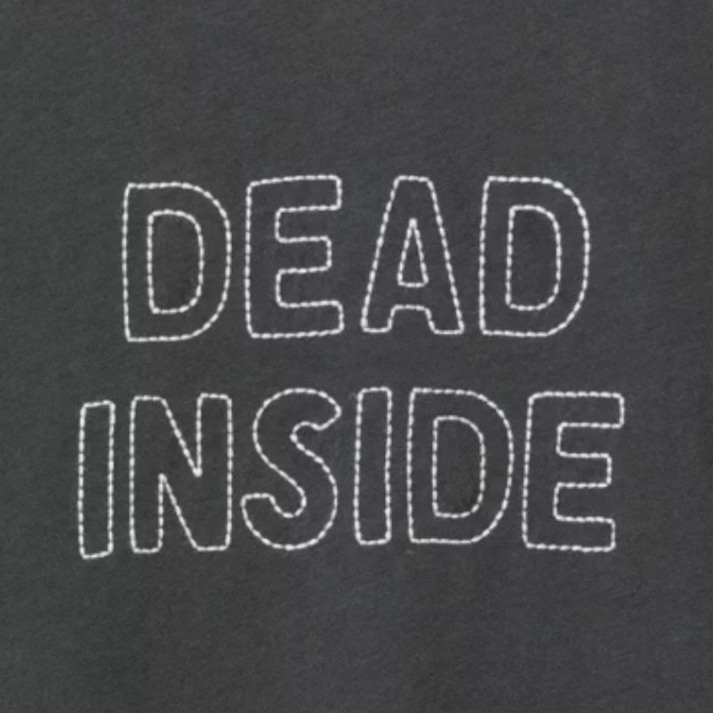 TORRID “Dead Inside”Classic Fit Heritage Jersey Crew Embroidered Tee NWT Size 1X